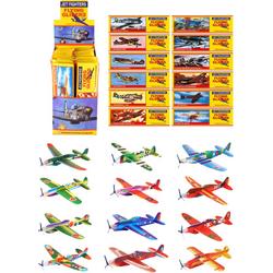 Foam vliegtuigen | 12 STUKS| Uitdeelcadeautjes | Foam Gliders | Zweefvliegtuig